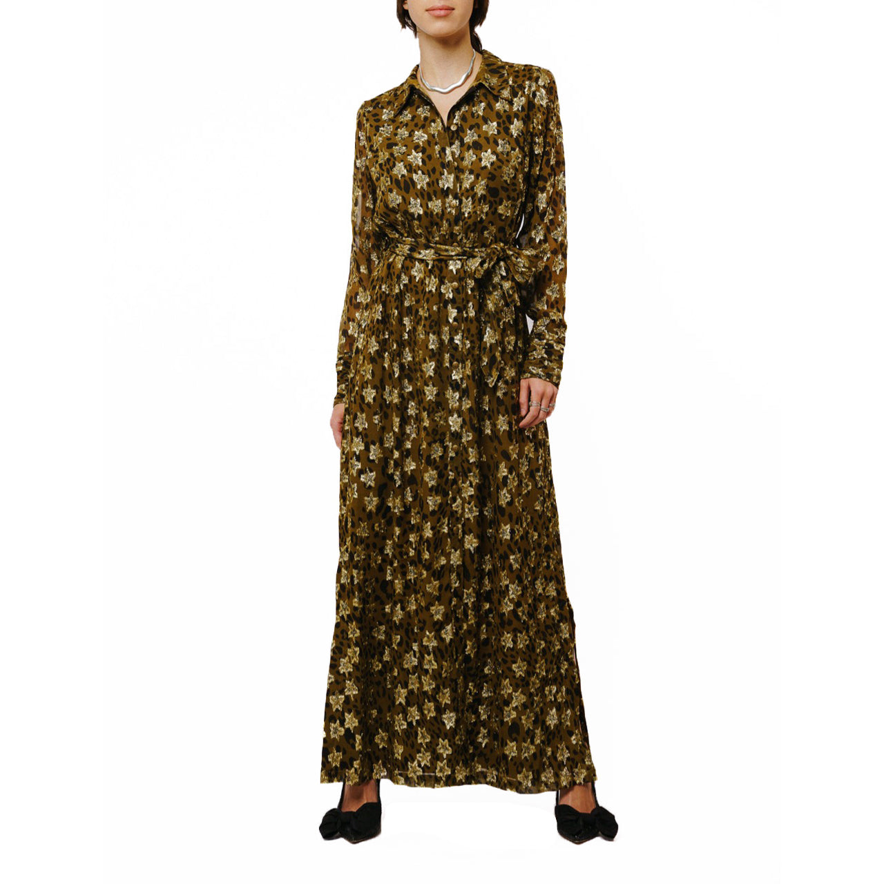  Ciebon Jynai Maxi Shirt Dress - Brown - Bonton