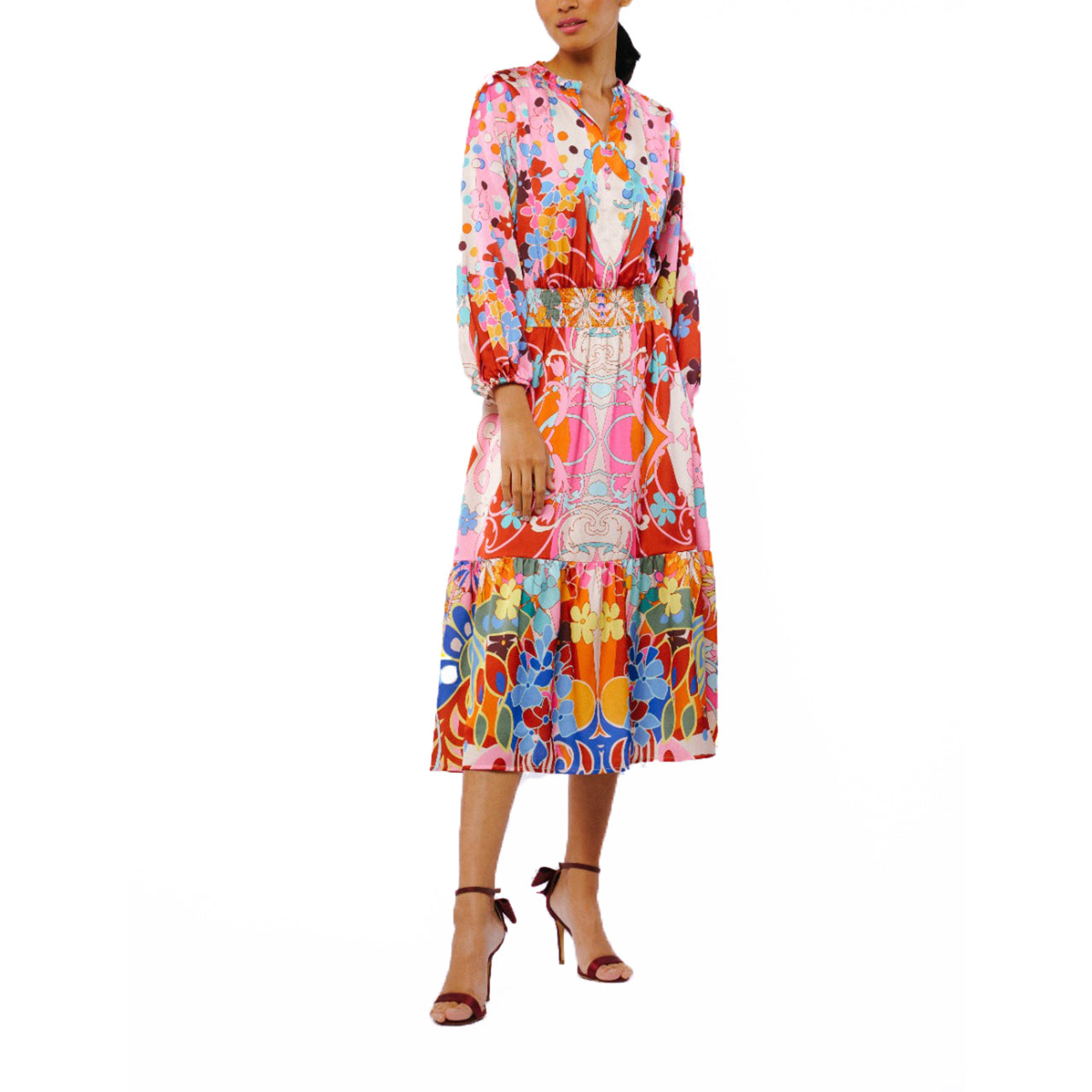  Ciebon Irena Abstract Print Mini Dress - Multi - Bonton
