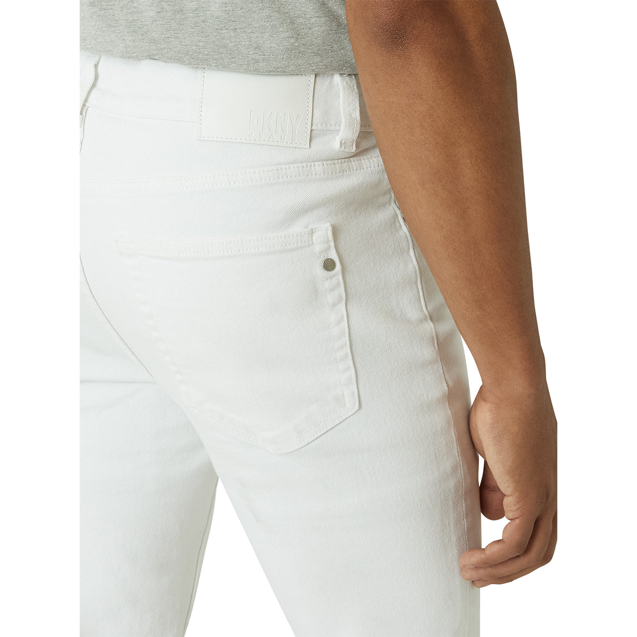  DKNY Mercer Skinny Fit Jeans - White - Bonton