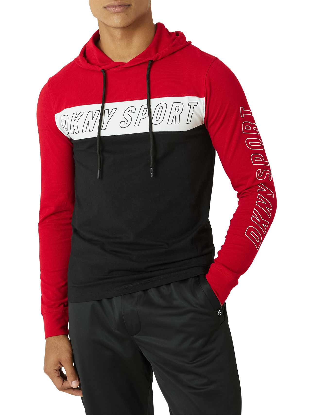  DKNY Mobile Po Hoodie - Red - Bonton
