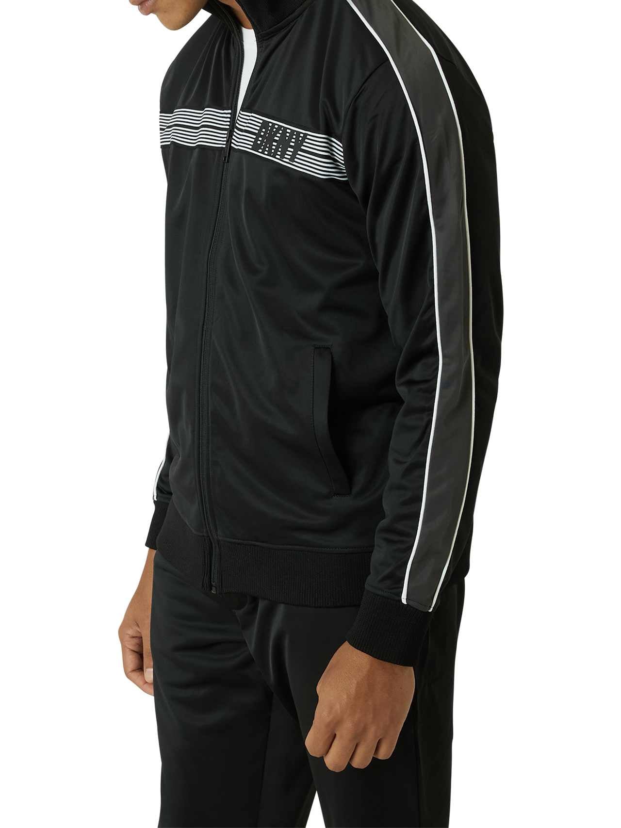  DKNY Royal Track Jacket - Black - Bonton