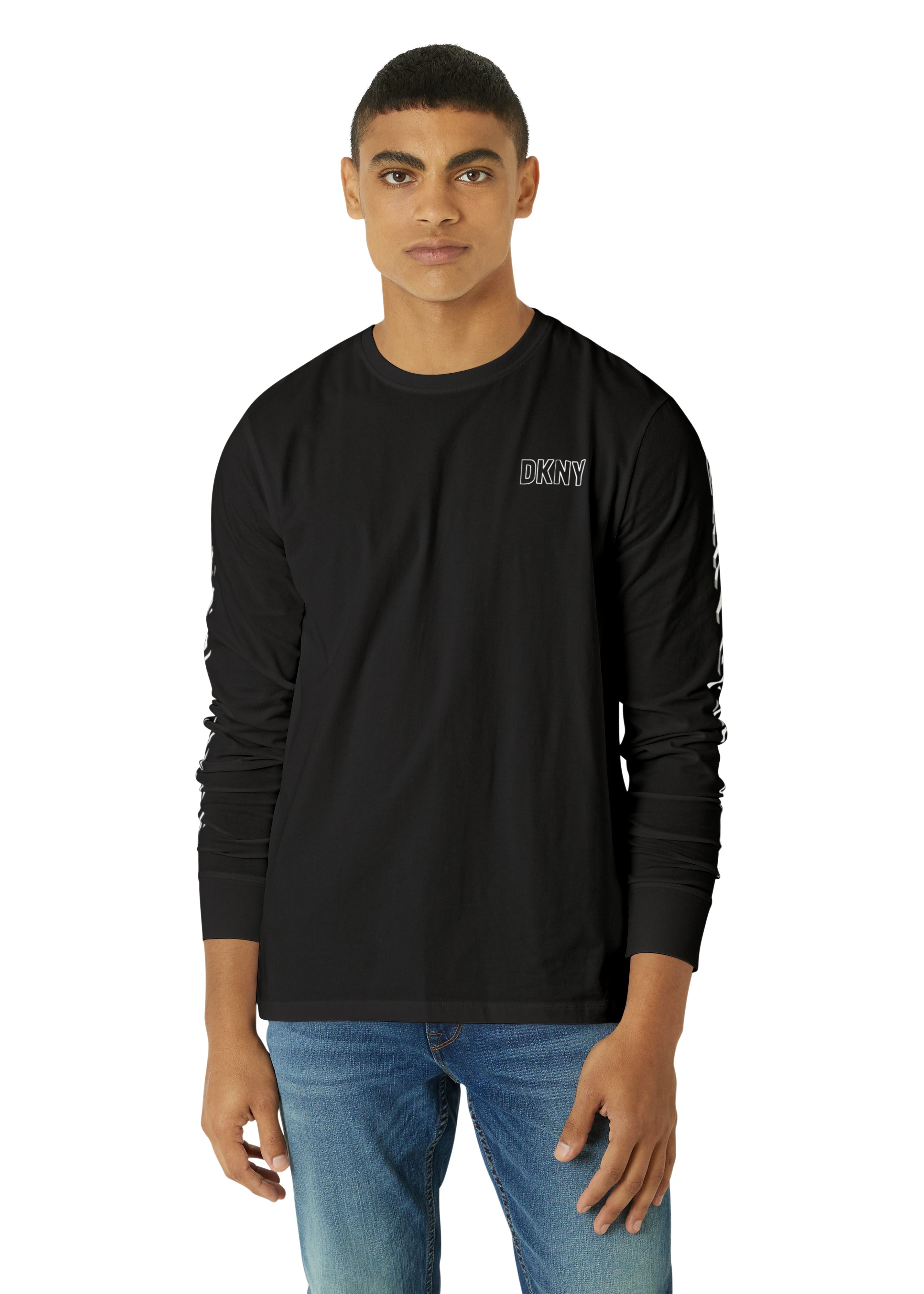  DKNY Cube LS Tee - Black - Bonton