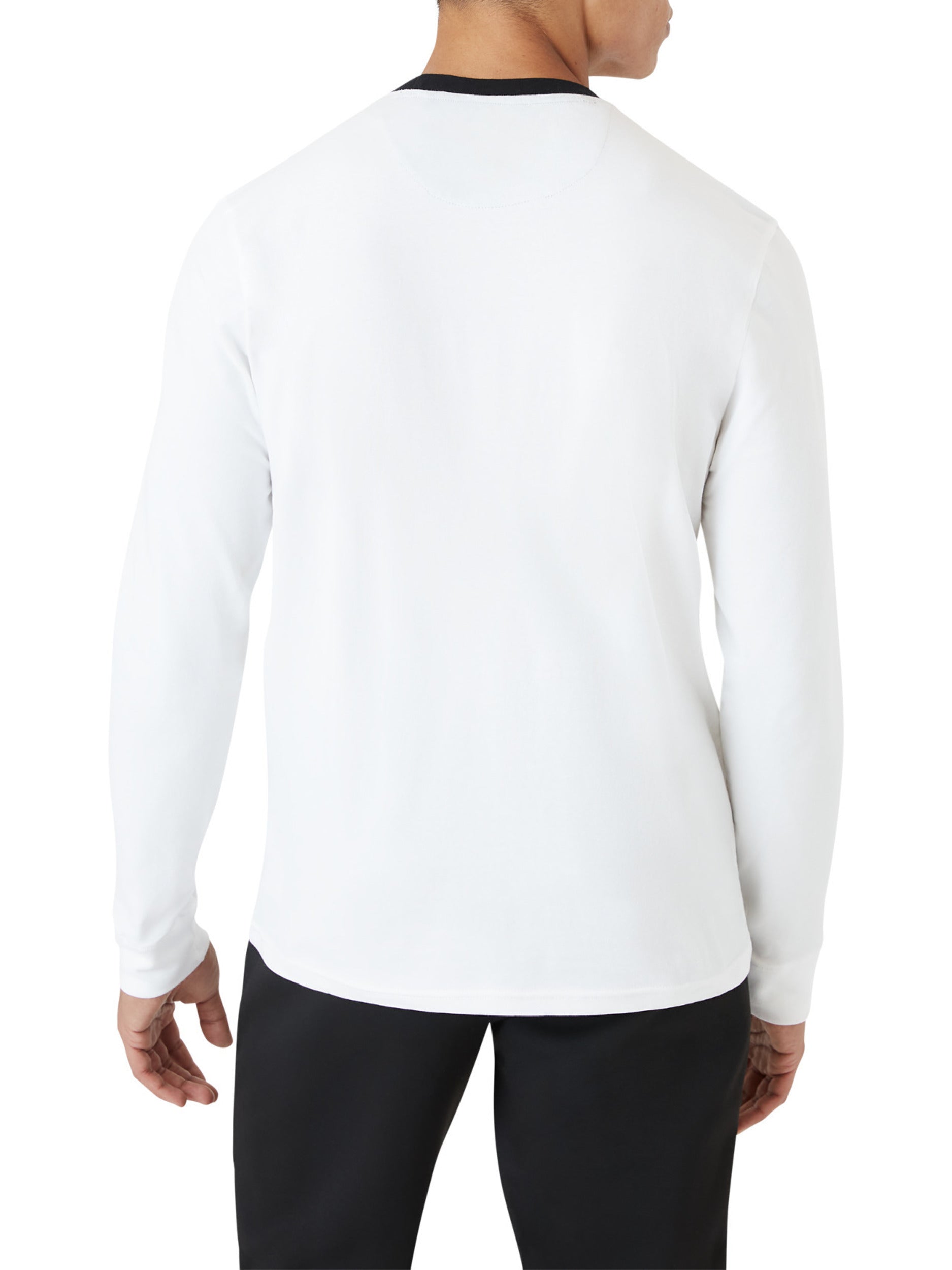  DKNY Black Shadow Long Sleeve Tee - White - Bonton