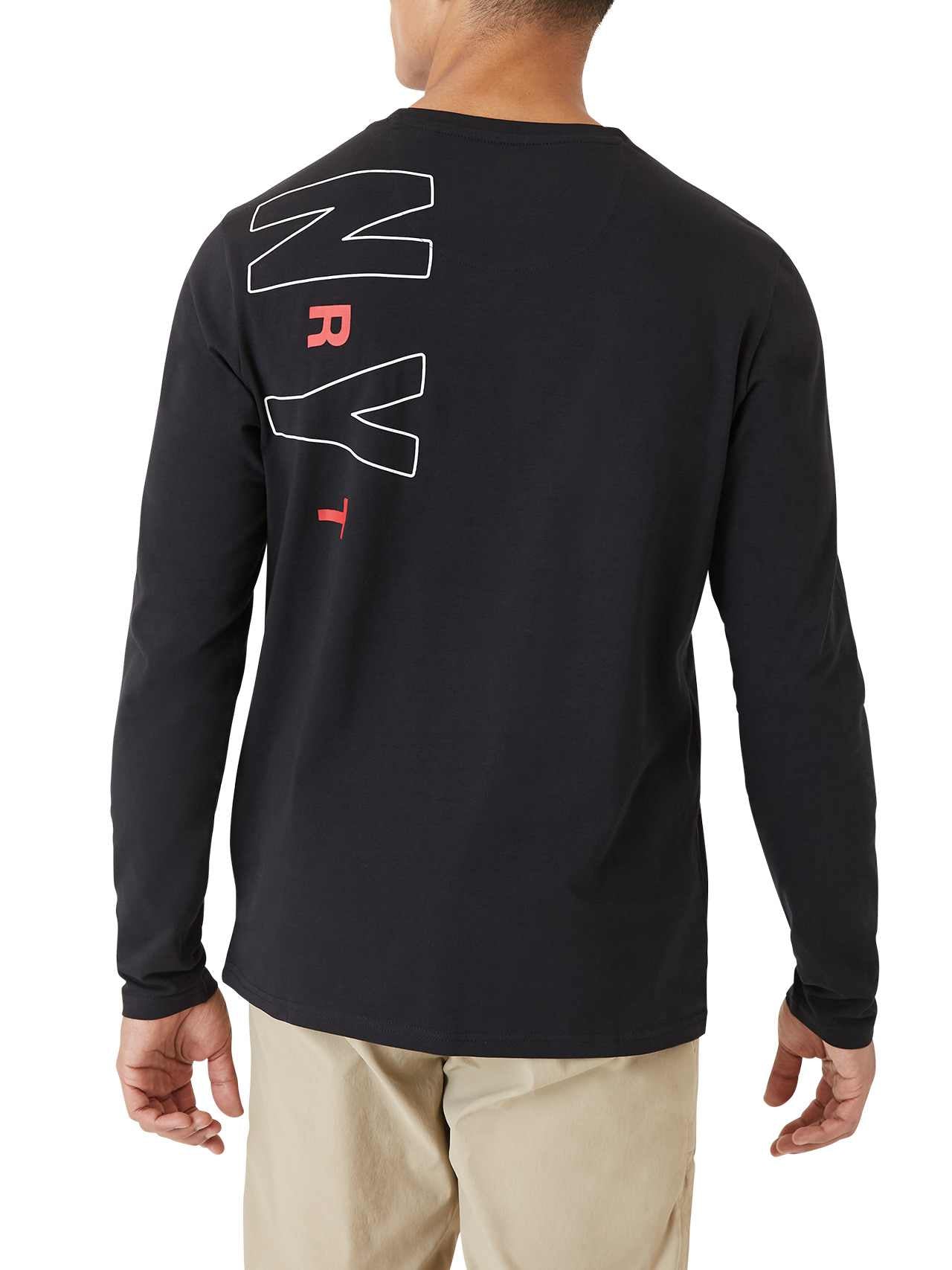  DKNY Sweep Long Sleeve Tee - White - Bonton