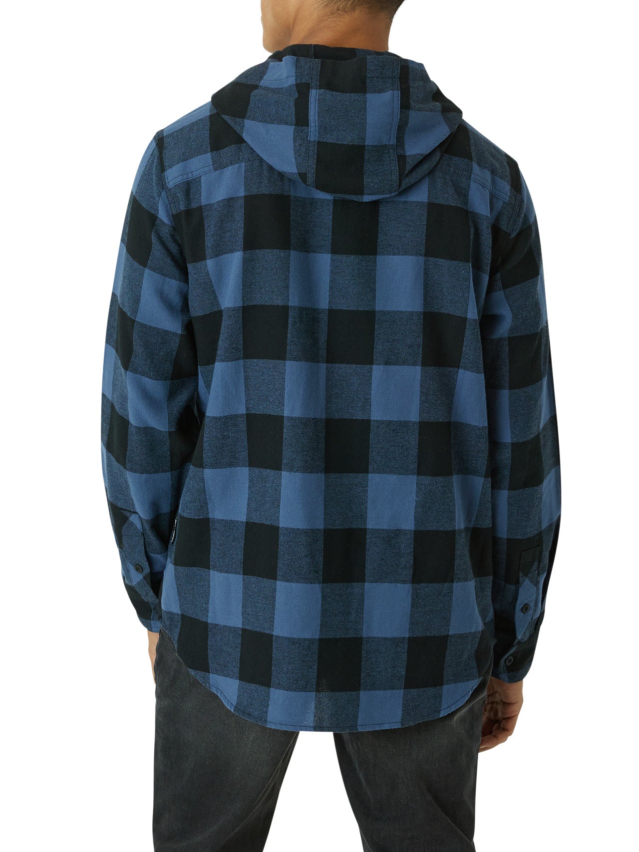  DKNY Klondike Hooded Flannel - Black - Bonton