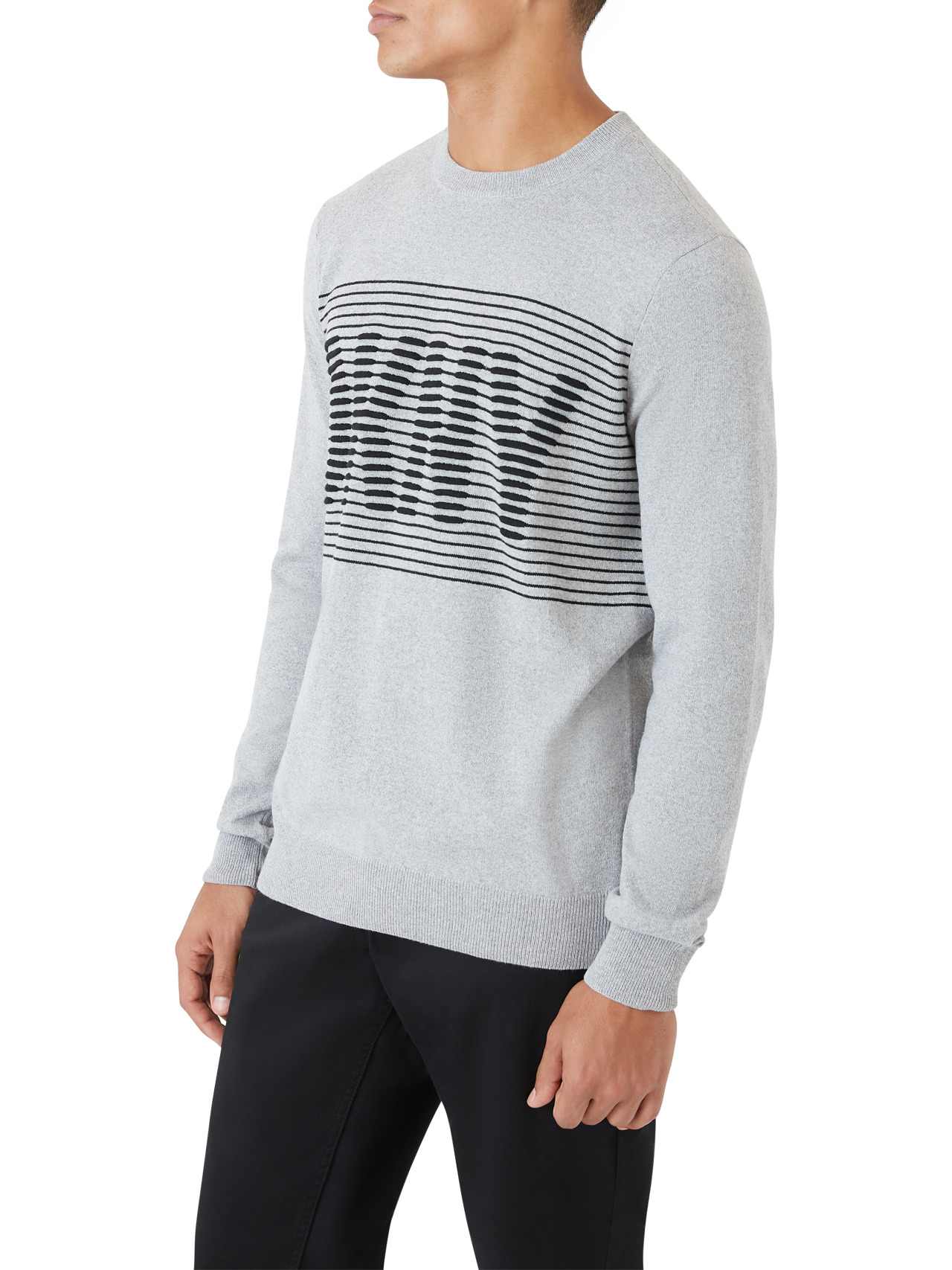  DKNY Lorimer Logo Sweater - Heather Grey - Bonton