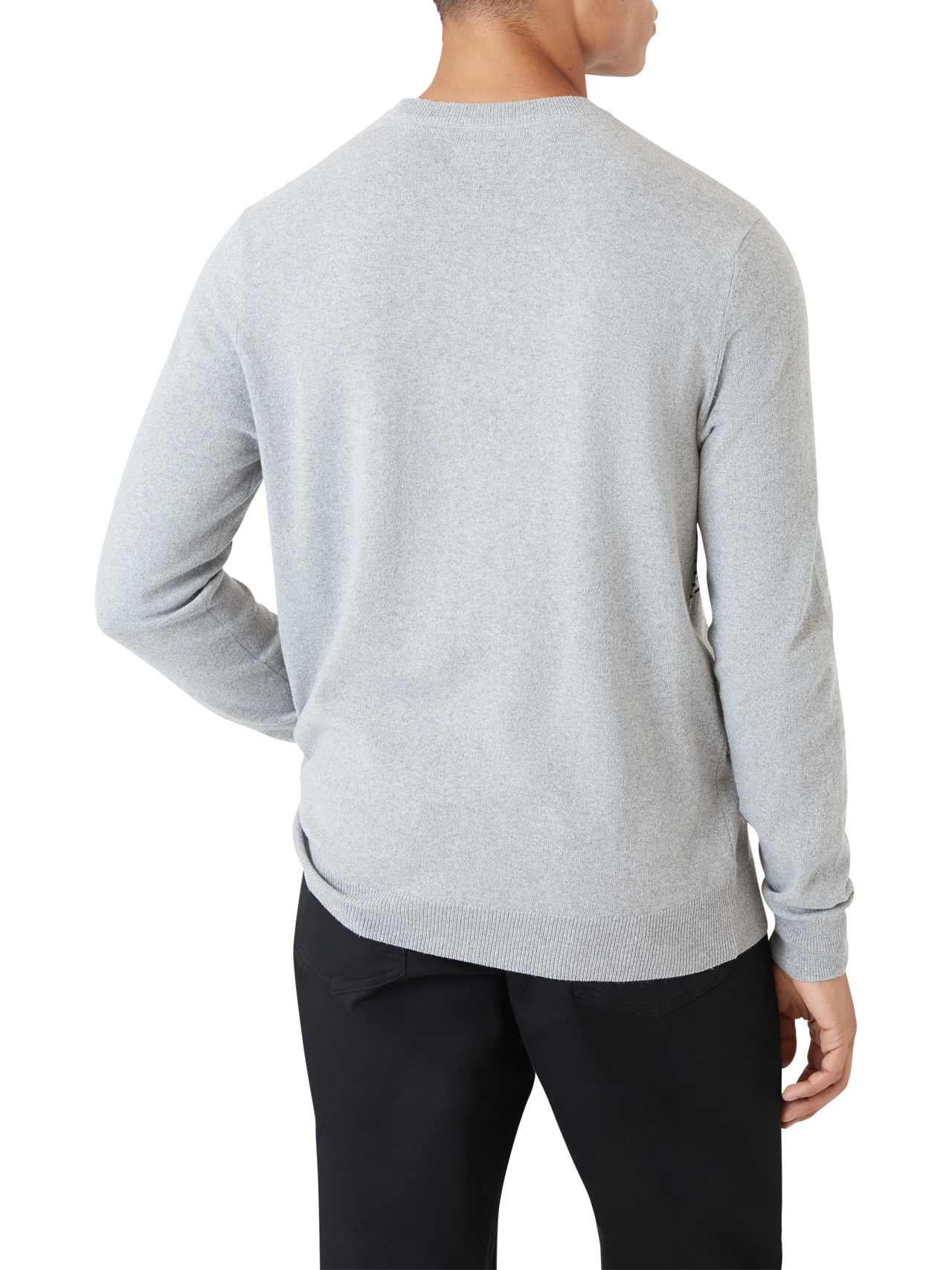  DKNY Lorimer Logo Sweater - Heather Grey - Bonton