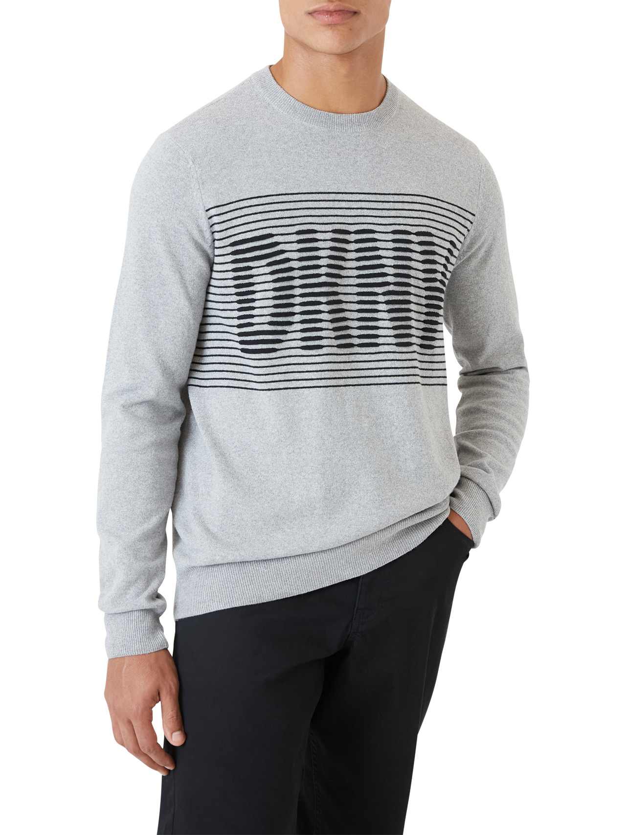  DKNY Lorimer Logo Sweater - Heather Grey - Bonton
