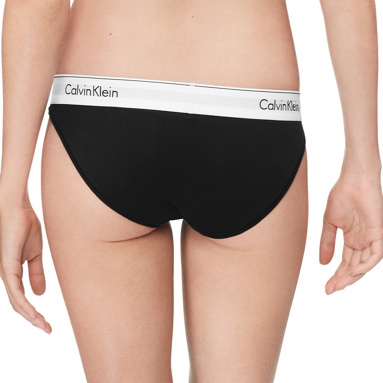  Calvin Klein Cotton Modern Stretch Bikini - Black - Bonton