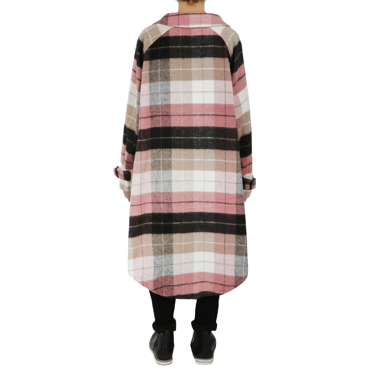  Cream & Rouge Oversized Shacket - Rose-brown - Bonton