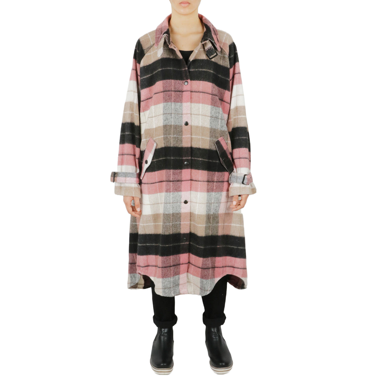  Cream & Rouge Oversized Shacket - Rose-brown - Bonton
