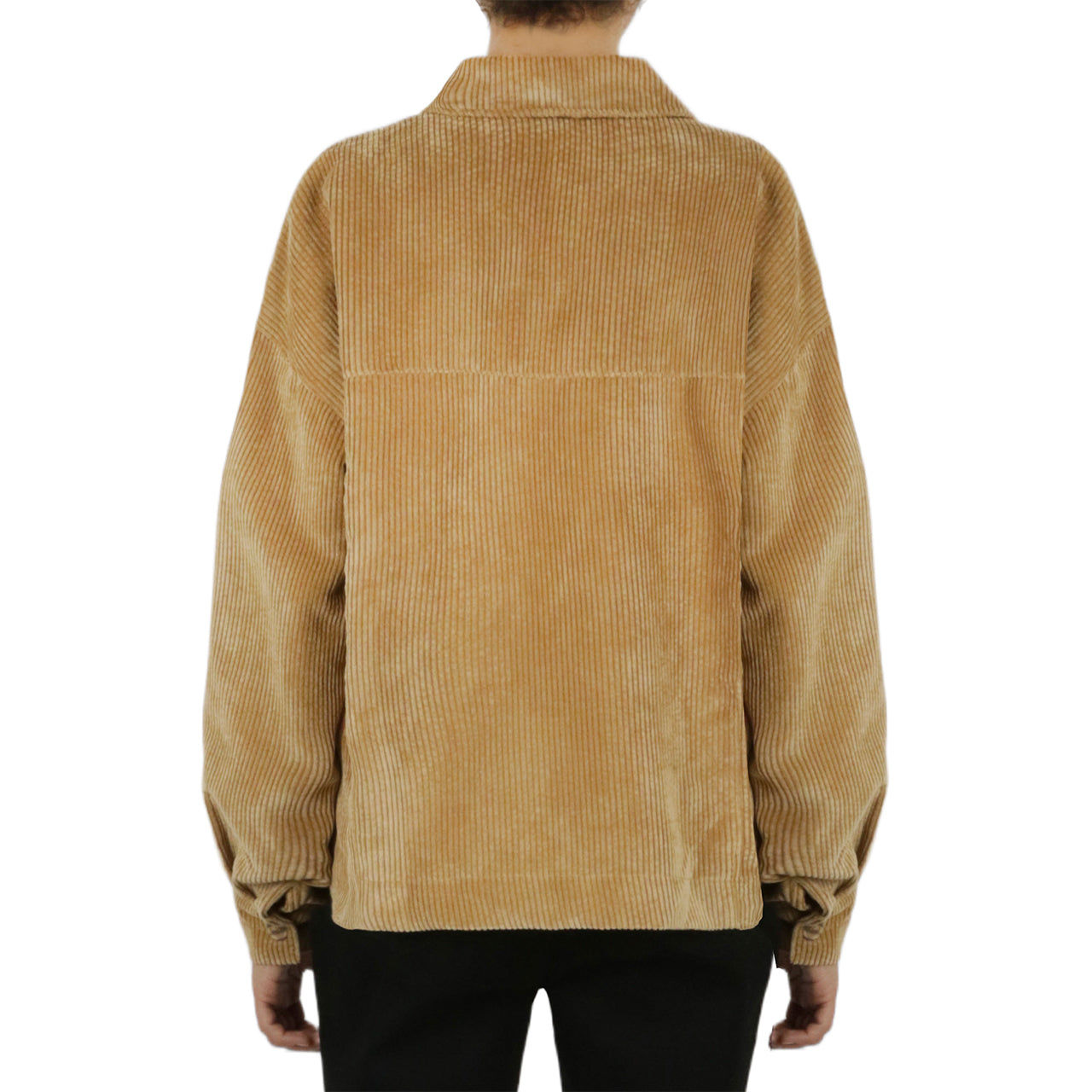  Cream & Rouge Velvet Corduroy Shacket - Boreaux - Bonton