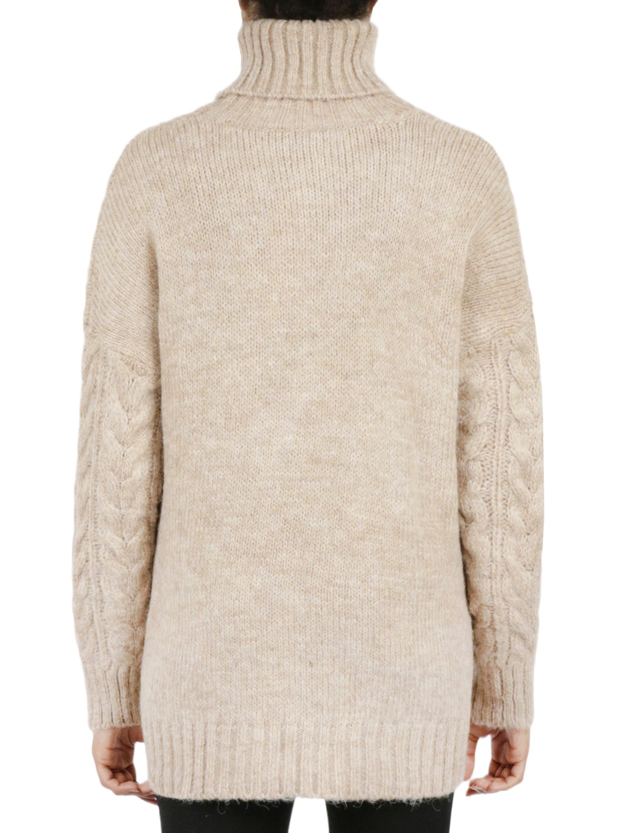  Miss Poeym Cable Turtleneck Sweater - Black - Bonton