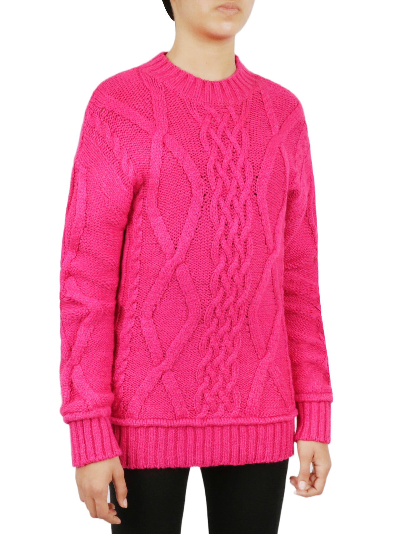  Miss Poeym Cable Pullover Sweater - Green - Bonton