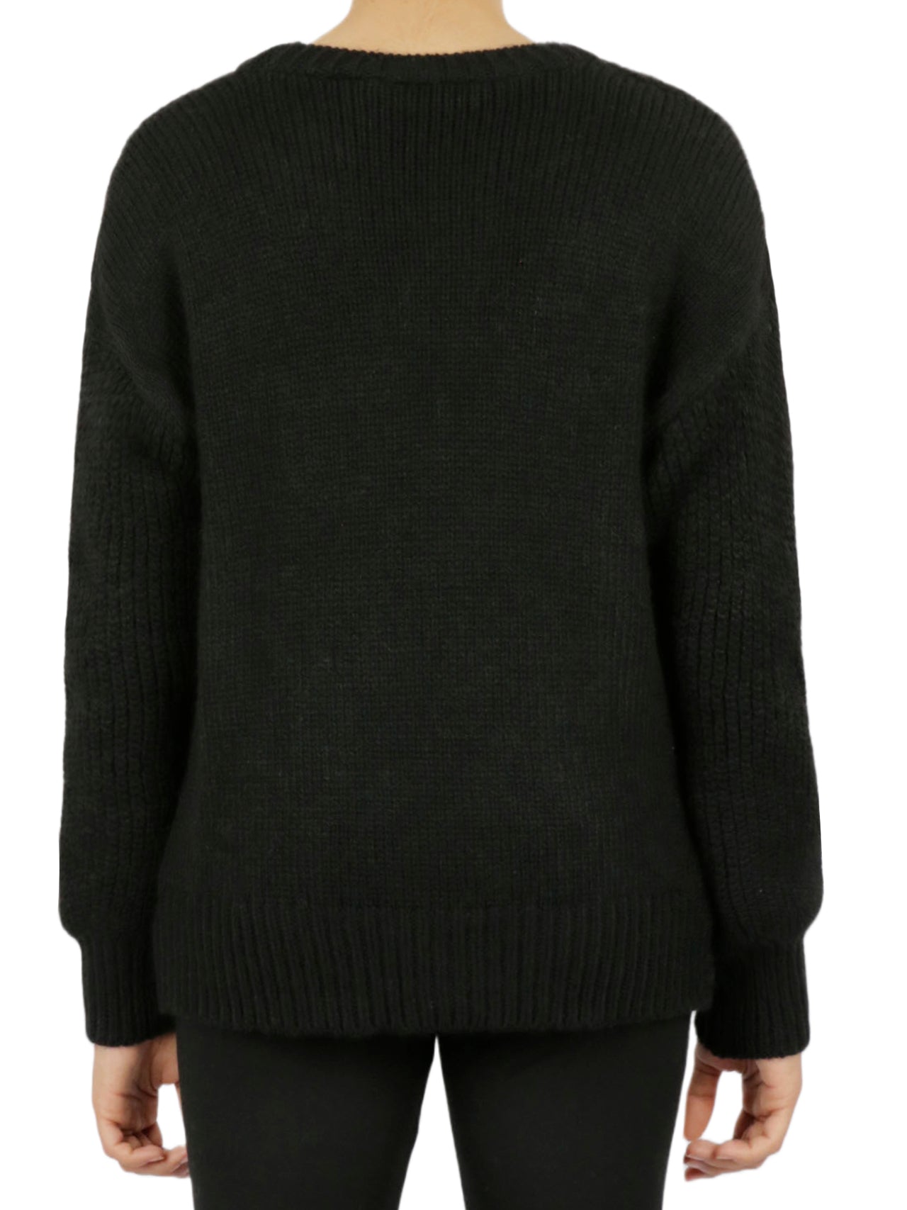  Miss Poeym Cable Knit Cropped Pullover Sweater - Natural - Bonton