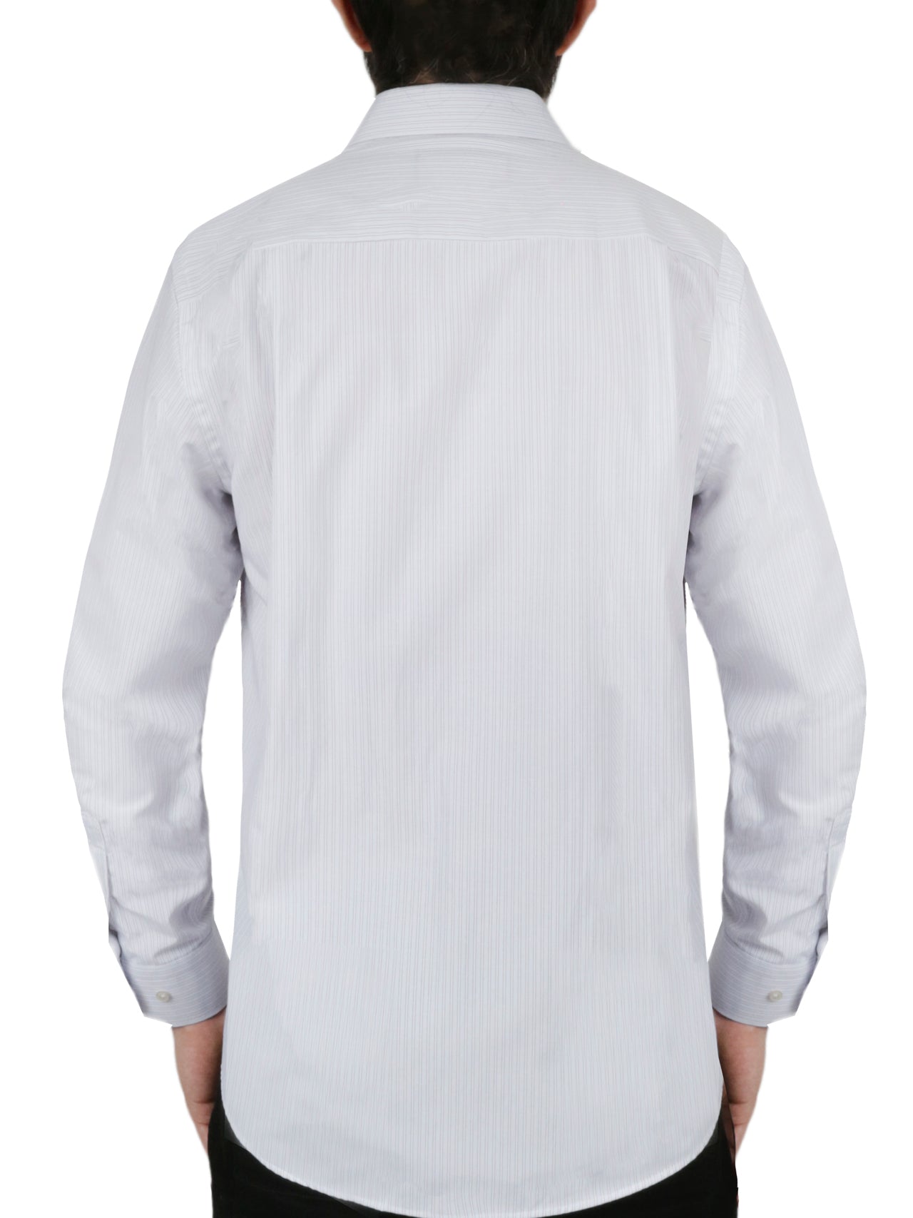  White Stripe Dress Shirt - White - Bonton