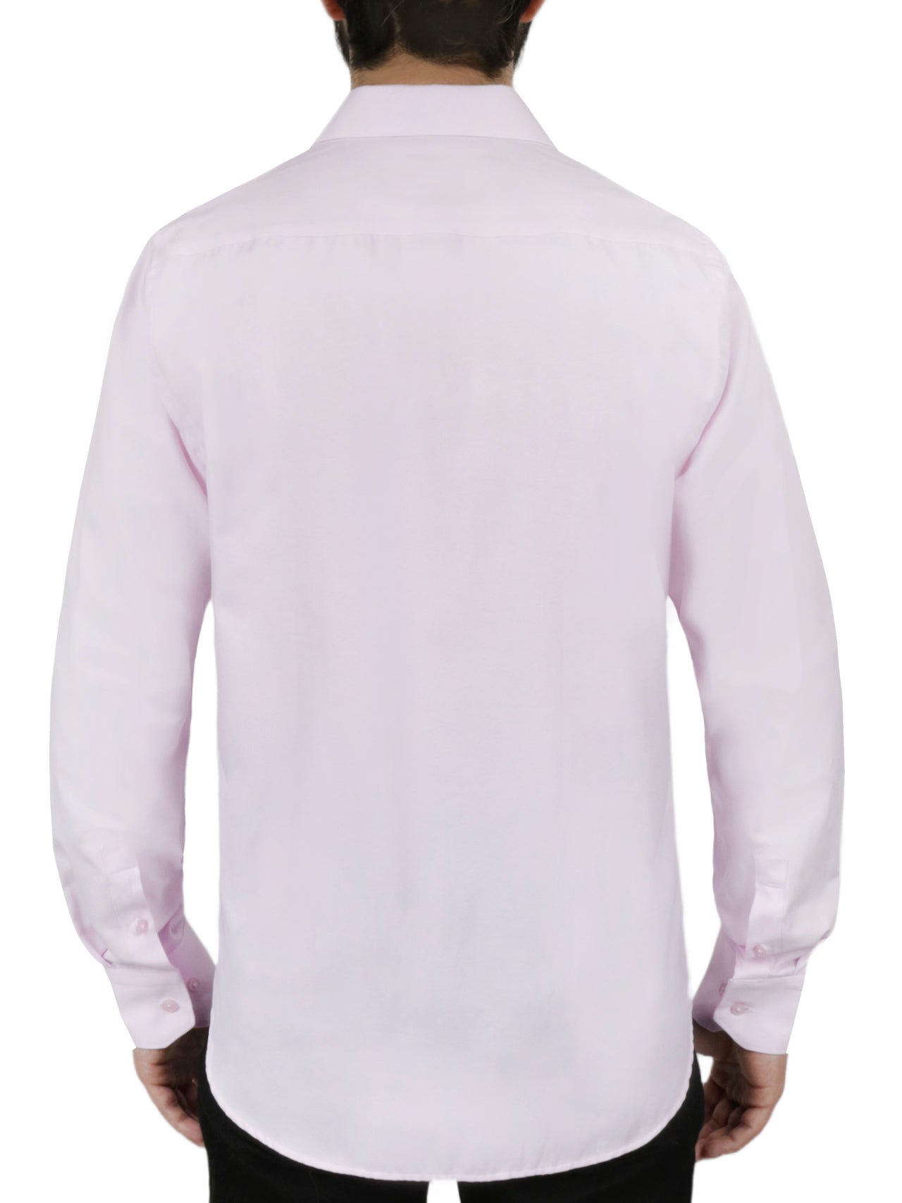  Solid Pink Dress Shirt - Pink - Bonton