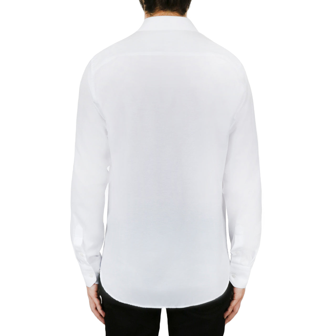  Solid White Dress Shirt - White - Bonton