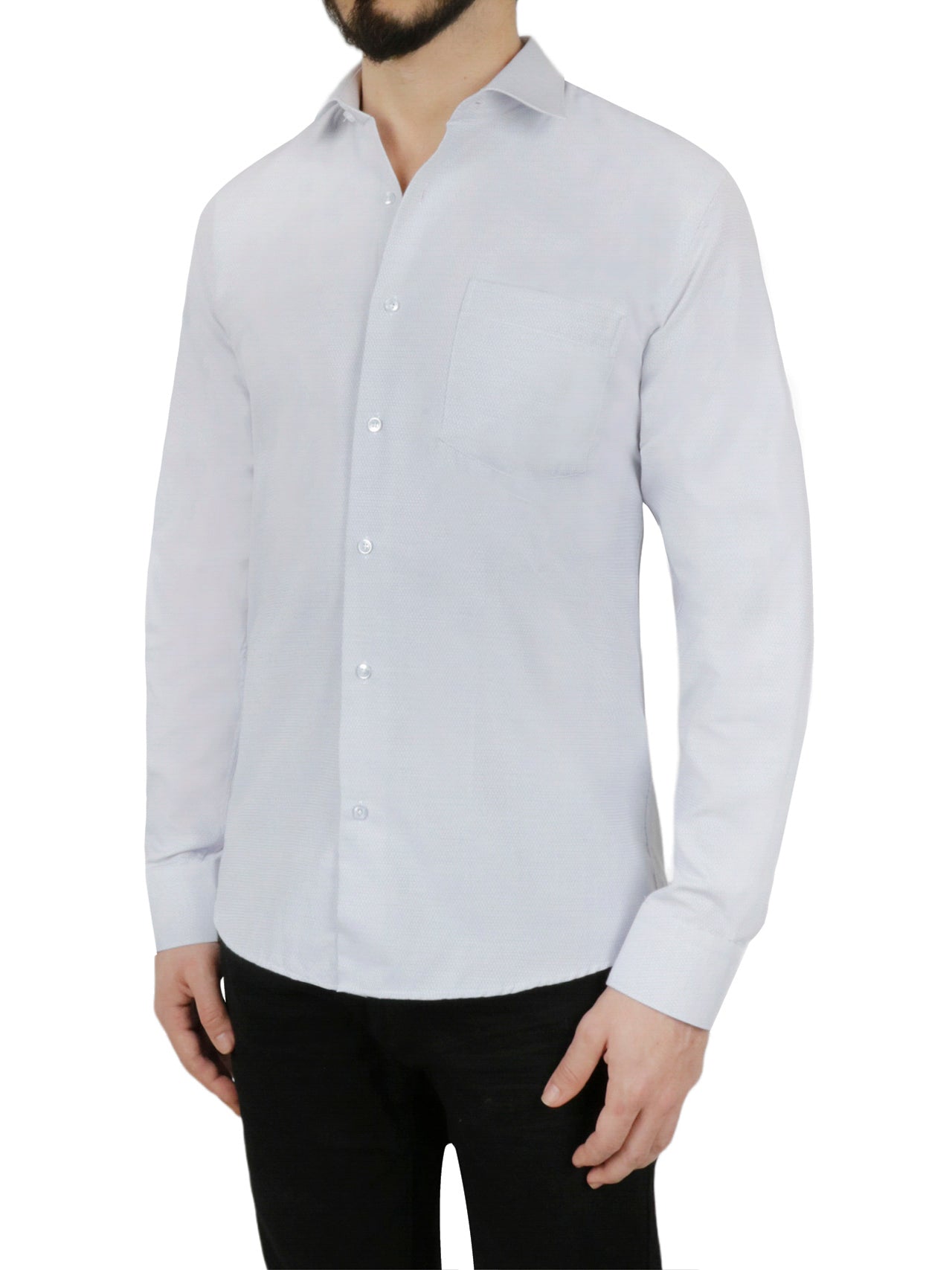  Beige Small Checkered Dress Shirt - Beige - Bonton