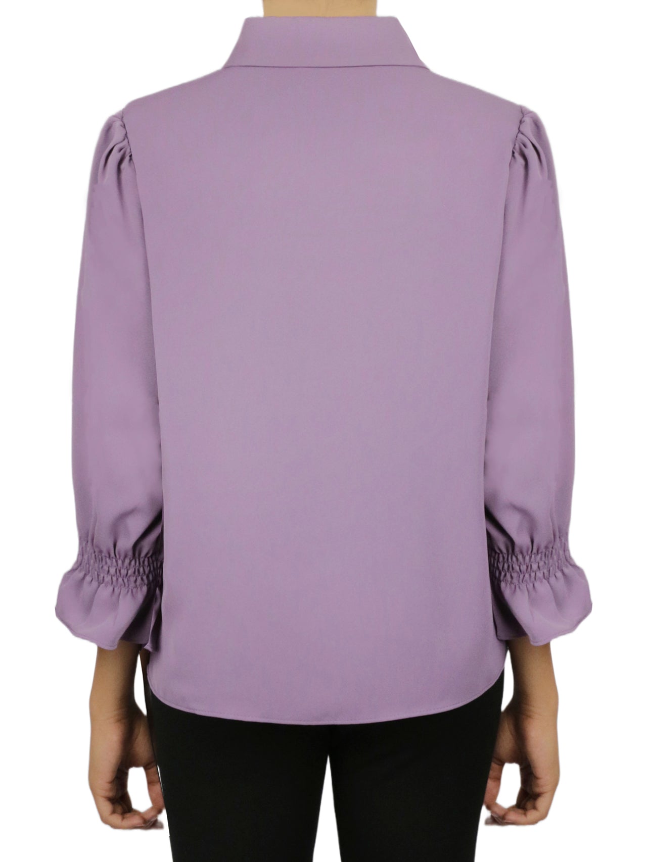  Miss Selen Embellished Button Down - Lilac - Bonton