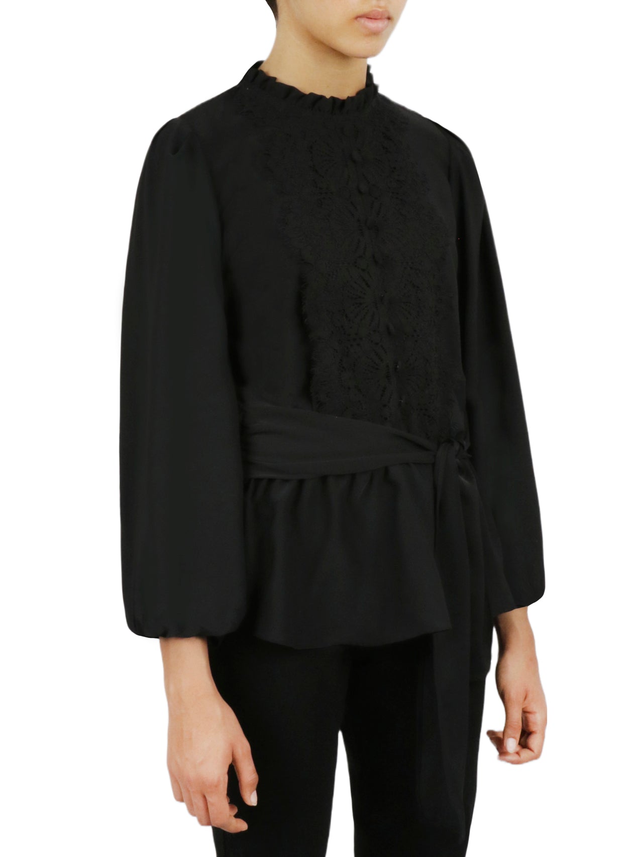  Miss Selen Embellished Crochet Shirt - Mink - Bonton