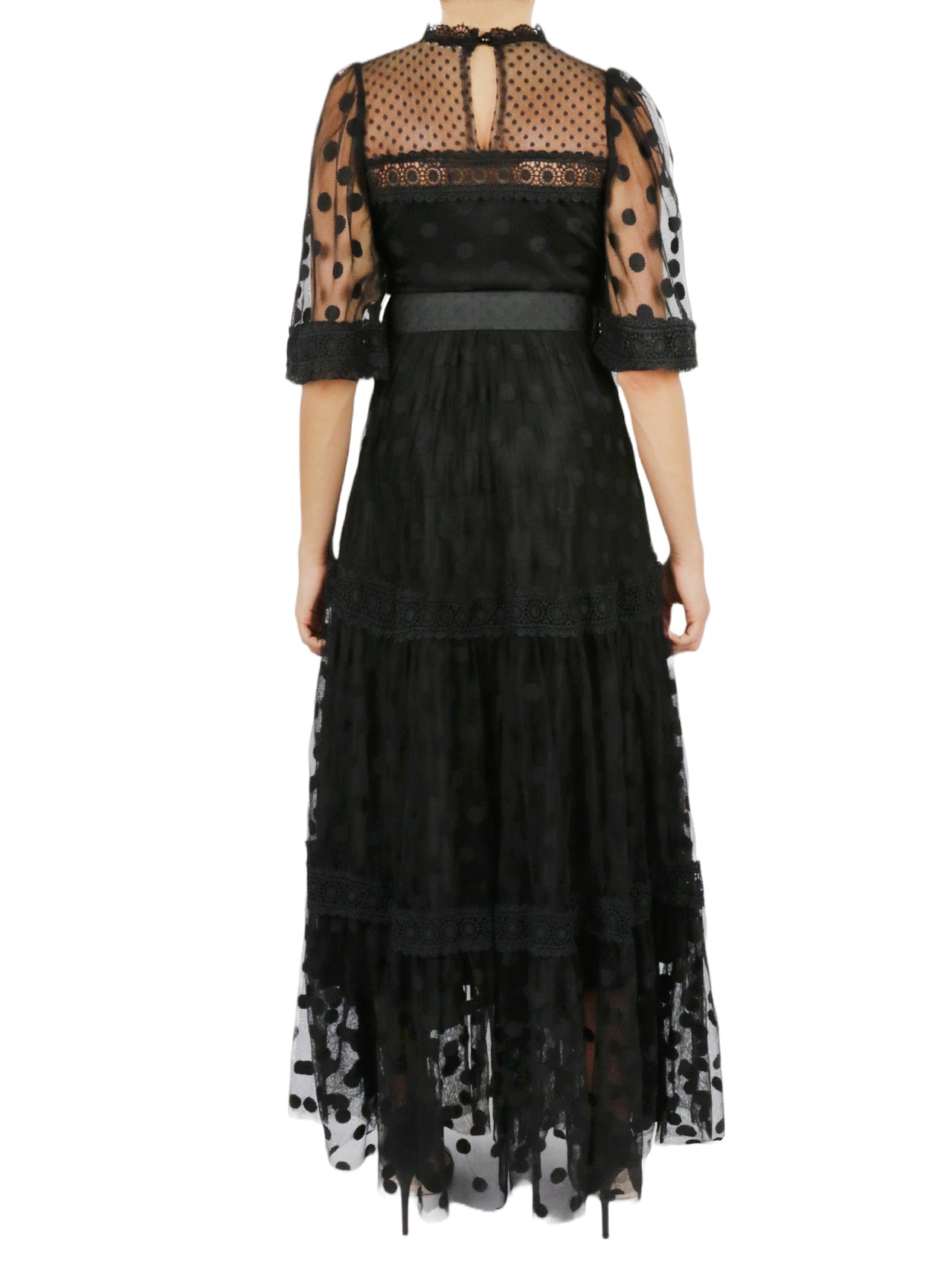  Miss Selen Lace Dress - Dark Black - Bonton
