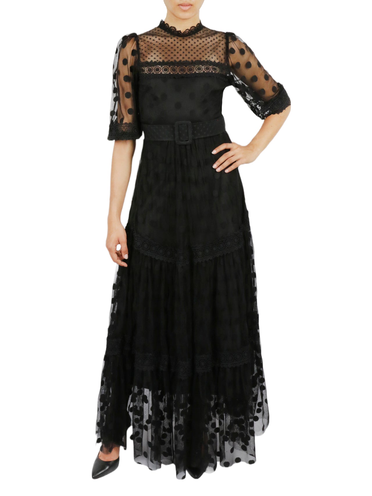  Miss Selen Lace Dress - Mink - Bonton