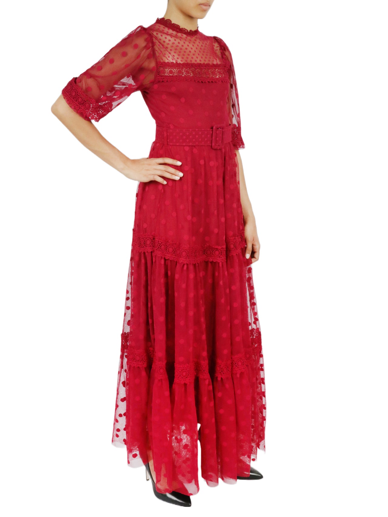  Miss Selen Lace Dress - Dark Black - Bonton