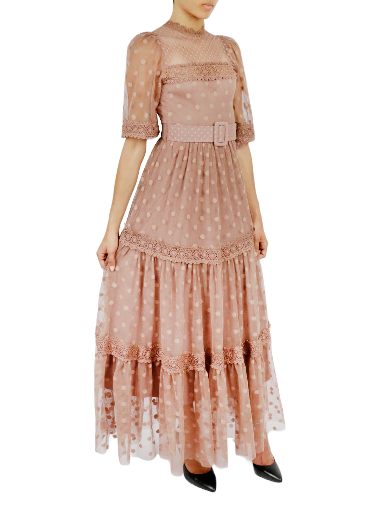  Miss Selen Lace Dress - Black - Bonton