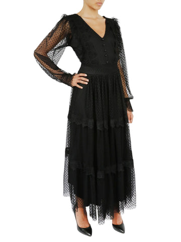 Belted Lace Dress