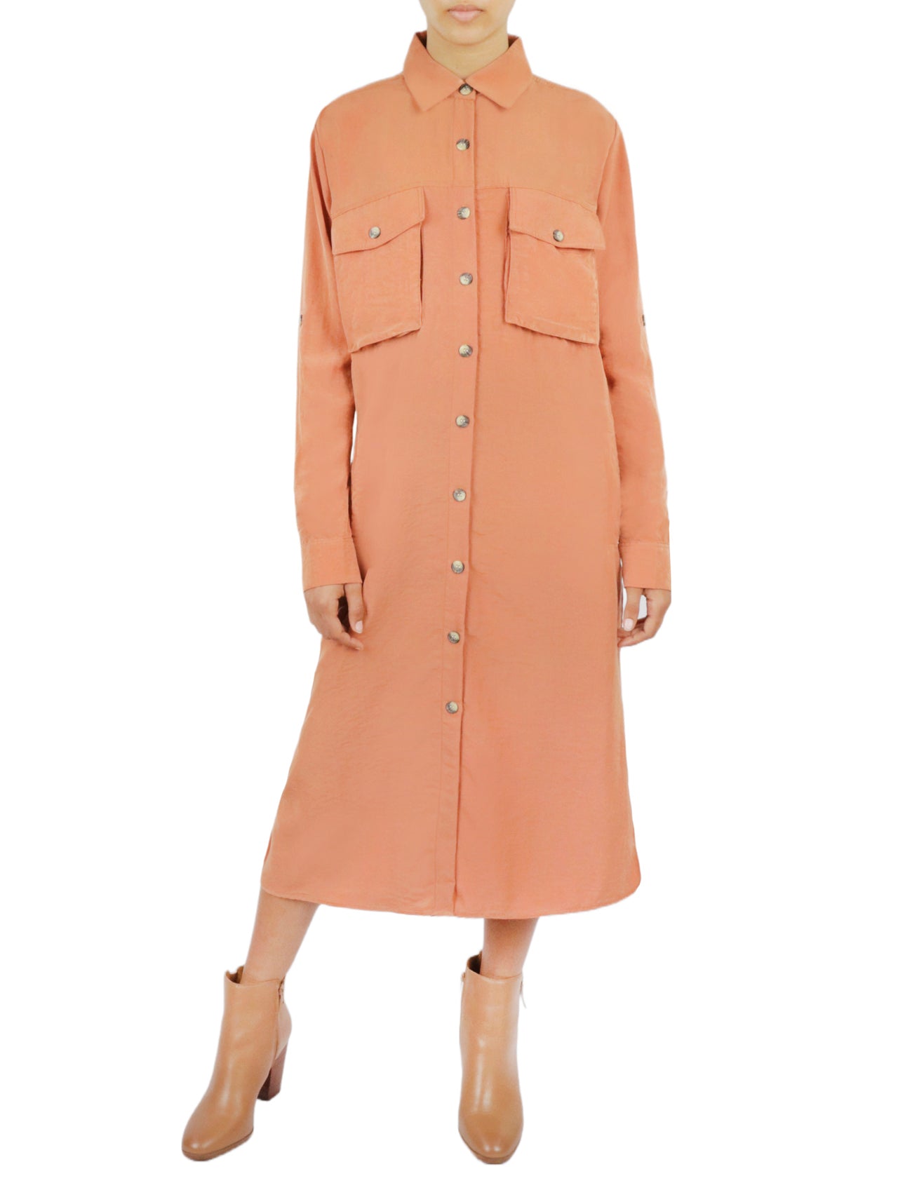  Miss Selen Long Shirt Dress - Mint - Bonton