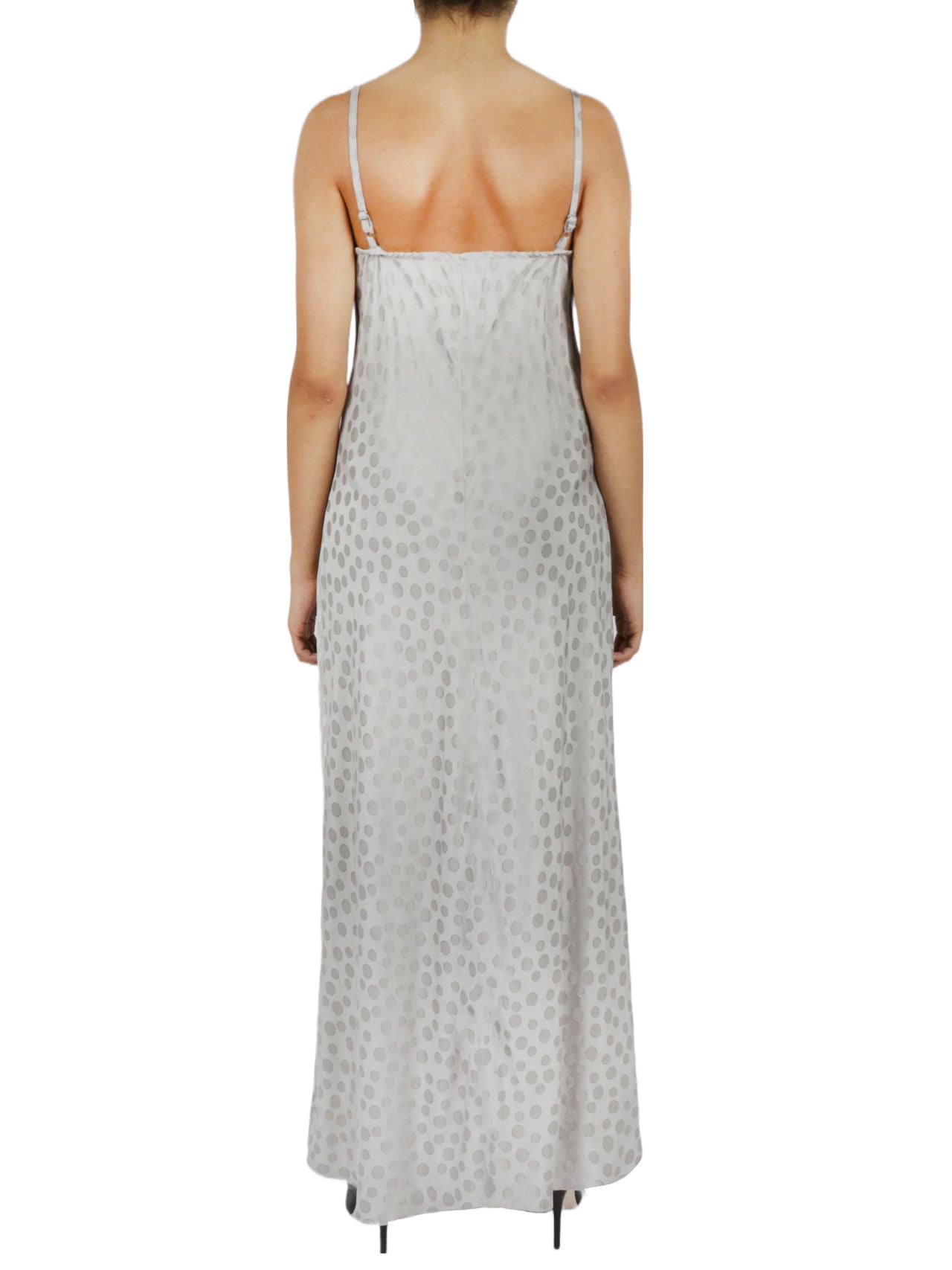  Cream & Rouge Tonal Patterned Charmeuse Dress - Yellow - Bonton
