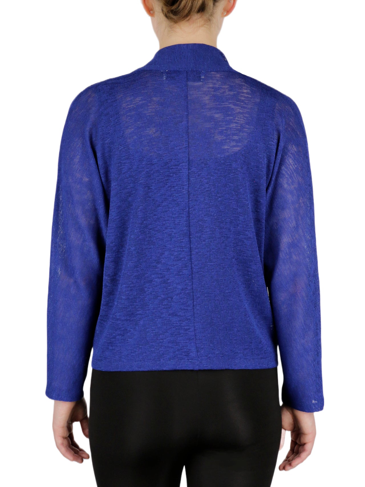 Kasper Dolman Collar Onion Skin Jacket - Royal Blue - Bonton