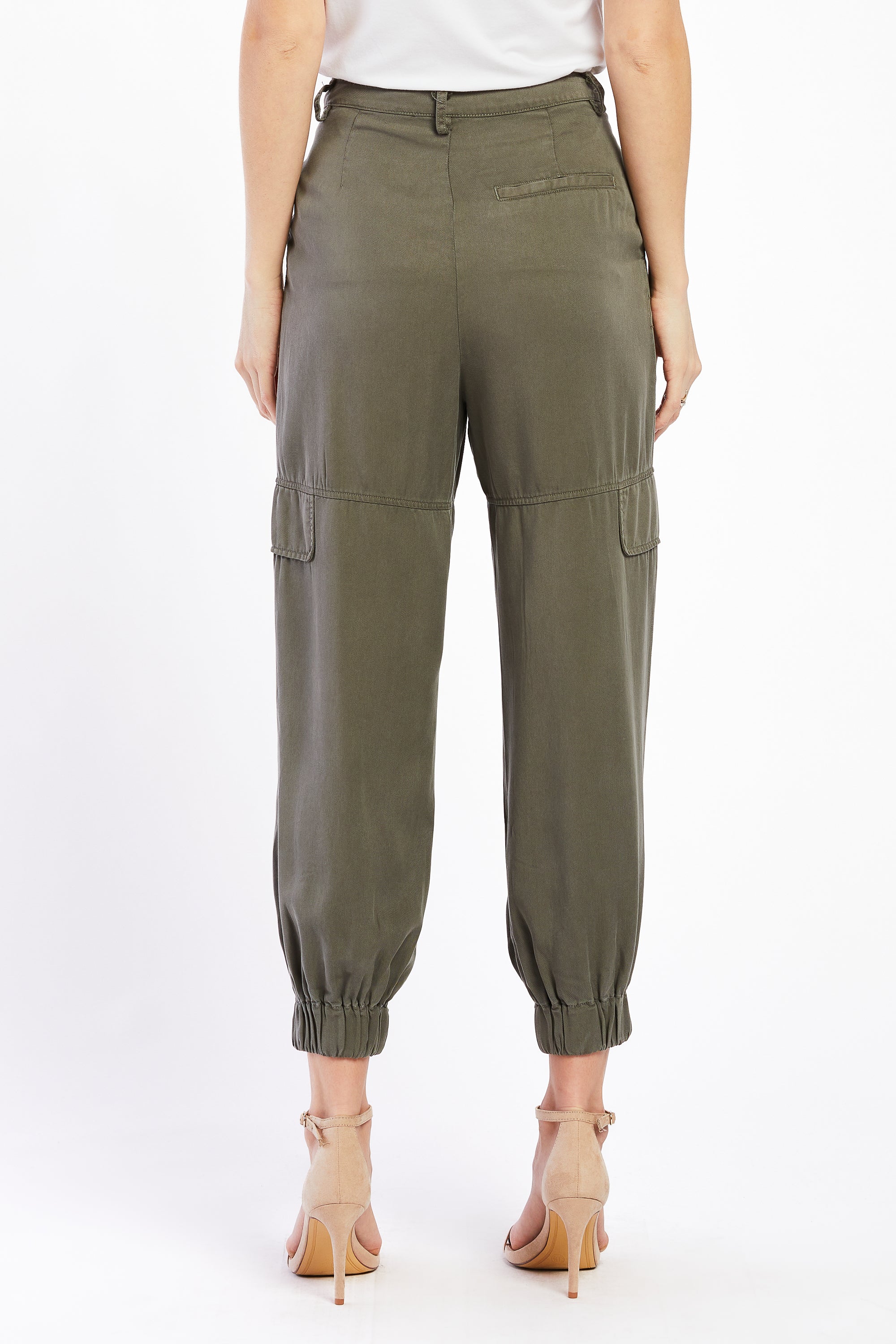   Velvet Heart Laurent Soft Cargo Jogger Pants - Dark Olive - Bonton
