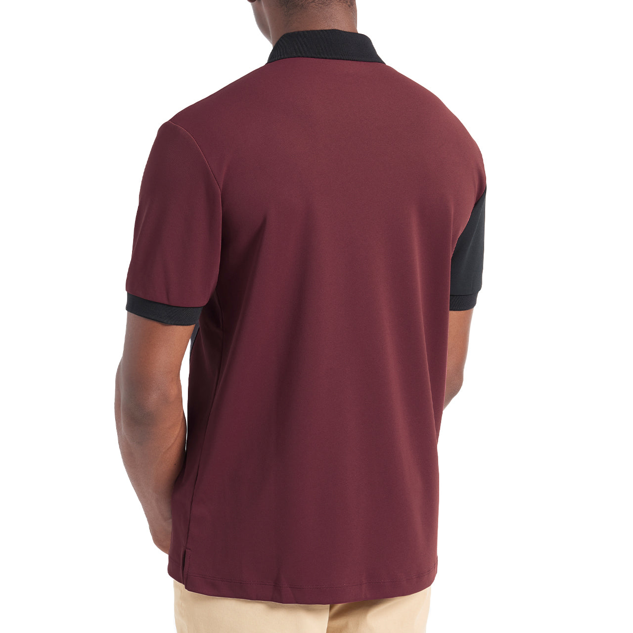  Ben Sherman Pique Color Short Sleeve Blocked Polo - Slate Gray - Bonton