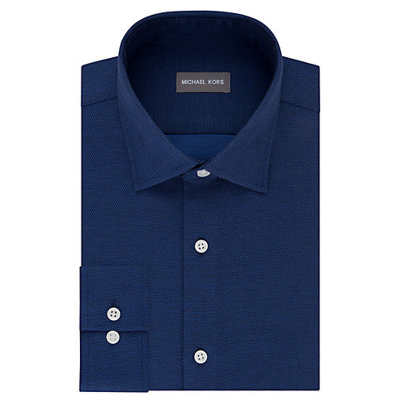  Michael Kors Michael Kors Air Soft Stretch Classic Fit Dress Shirt - White - Bonton