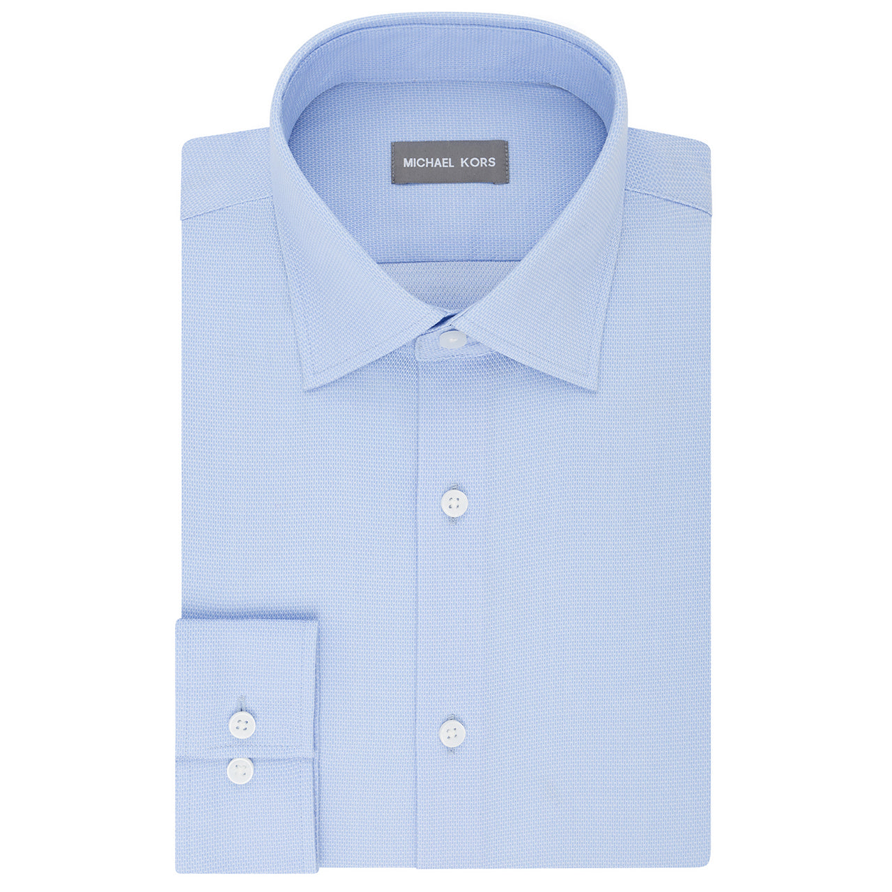  Michael Kors Michael Kors Air Soft Stretch Classic Fit Dress Shirt - White - Bonton