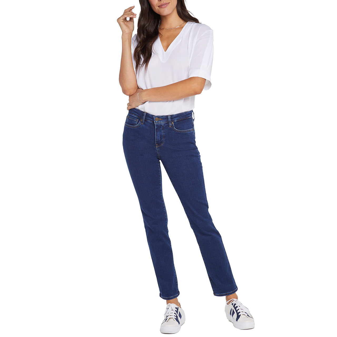  NYDJ Sheri Slim Jean - Rinse Dark Wash - Bonton