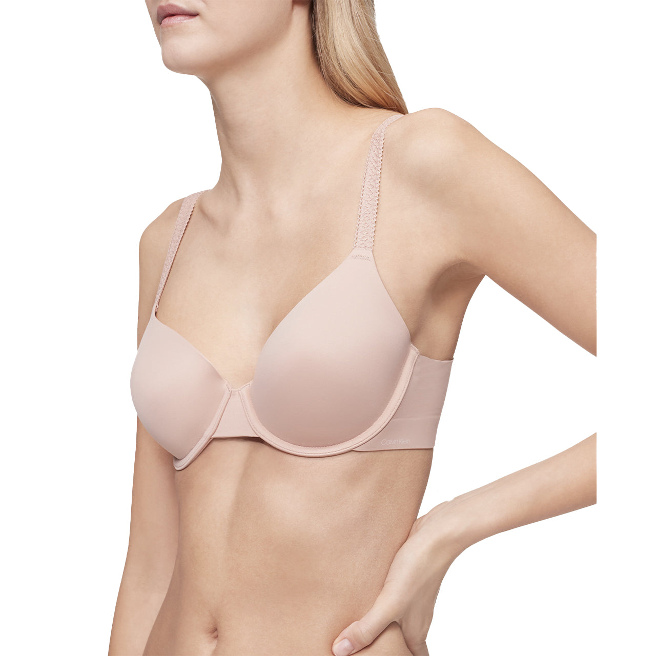  Calvin Klein Liquid Touch Full Coverage Bra - Black - Bonton