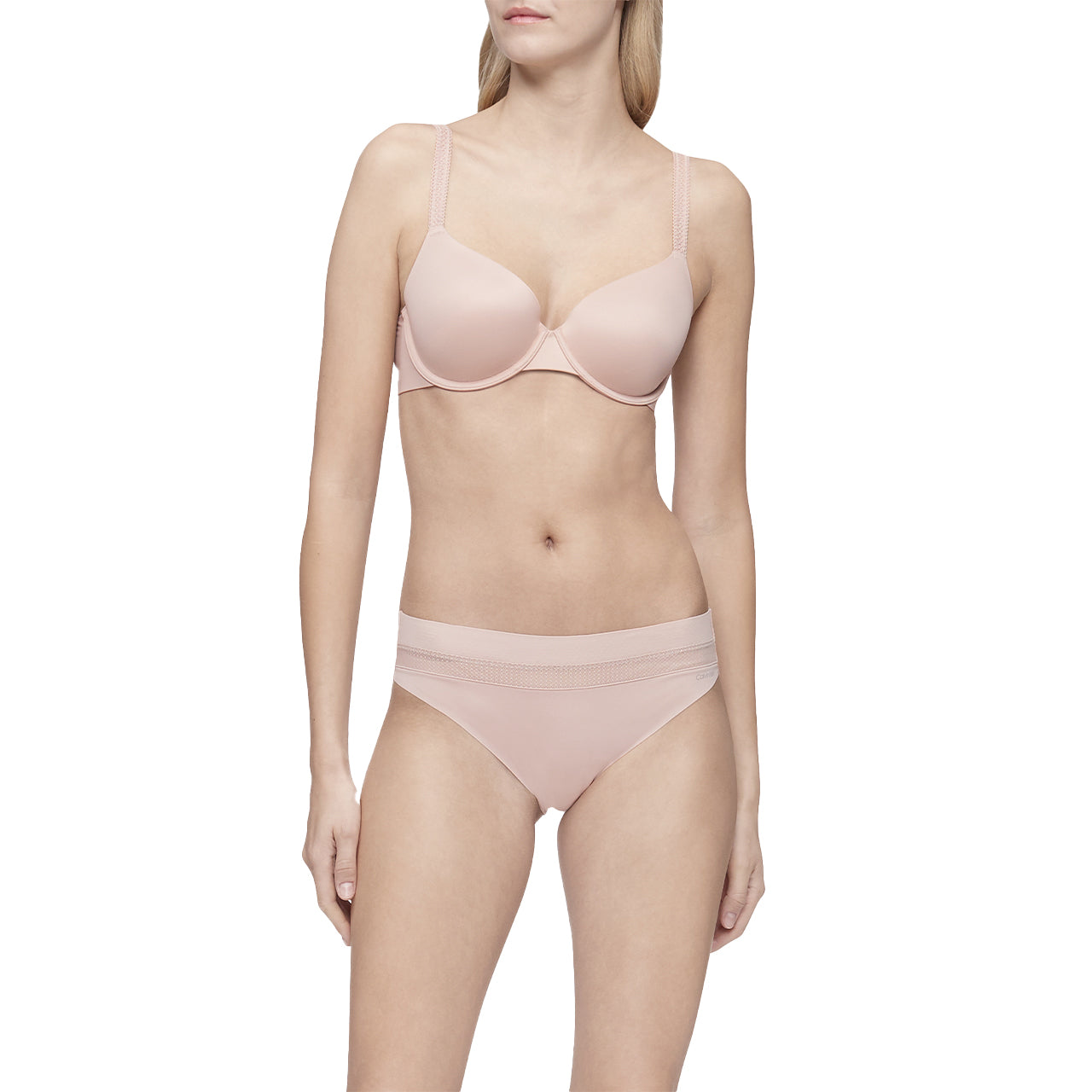  Calvin Klein Liquid Touch Full Coverage Bra - Mink - Bonton