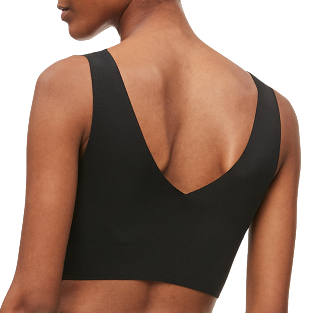  Calvin Klein V-Neck Lightly Lined Bralette - Bare - Bonton