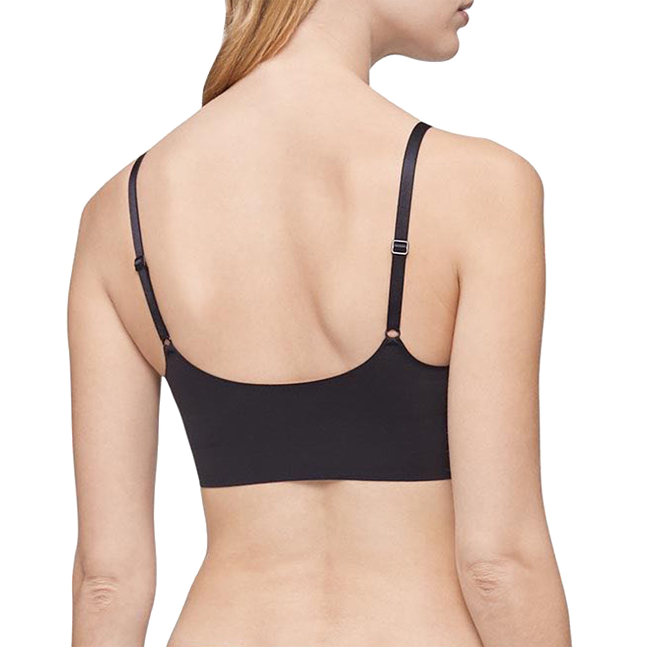  Calvin Klein Retro Lightly Lined Bralette - Black - Bonton