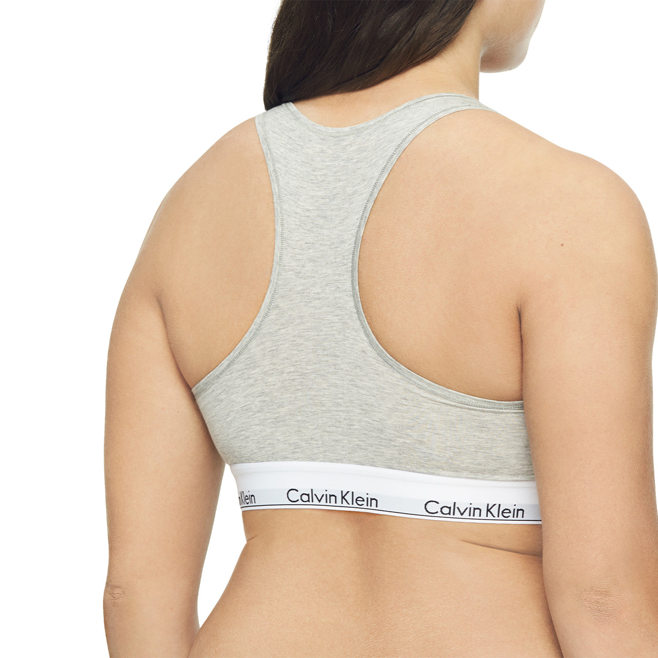  Calvin Klein Modern Cotton Plus Bralette - Grey Heather - Bonton