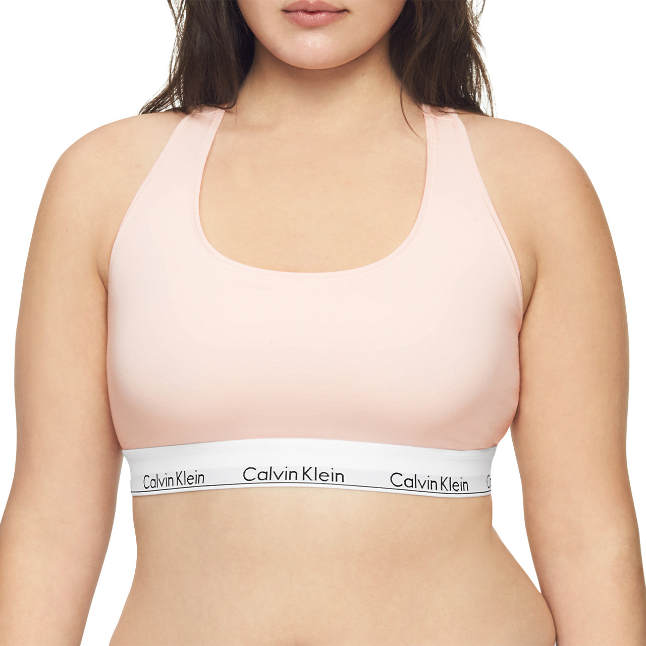  Calvin Klein Modern Cotton Plus Bralette - Grey Heather - Bonton