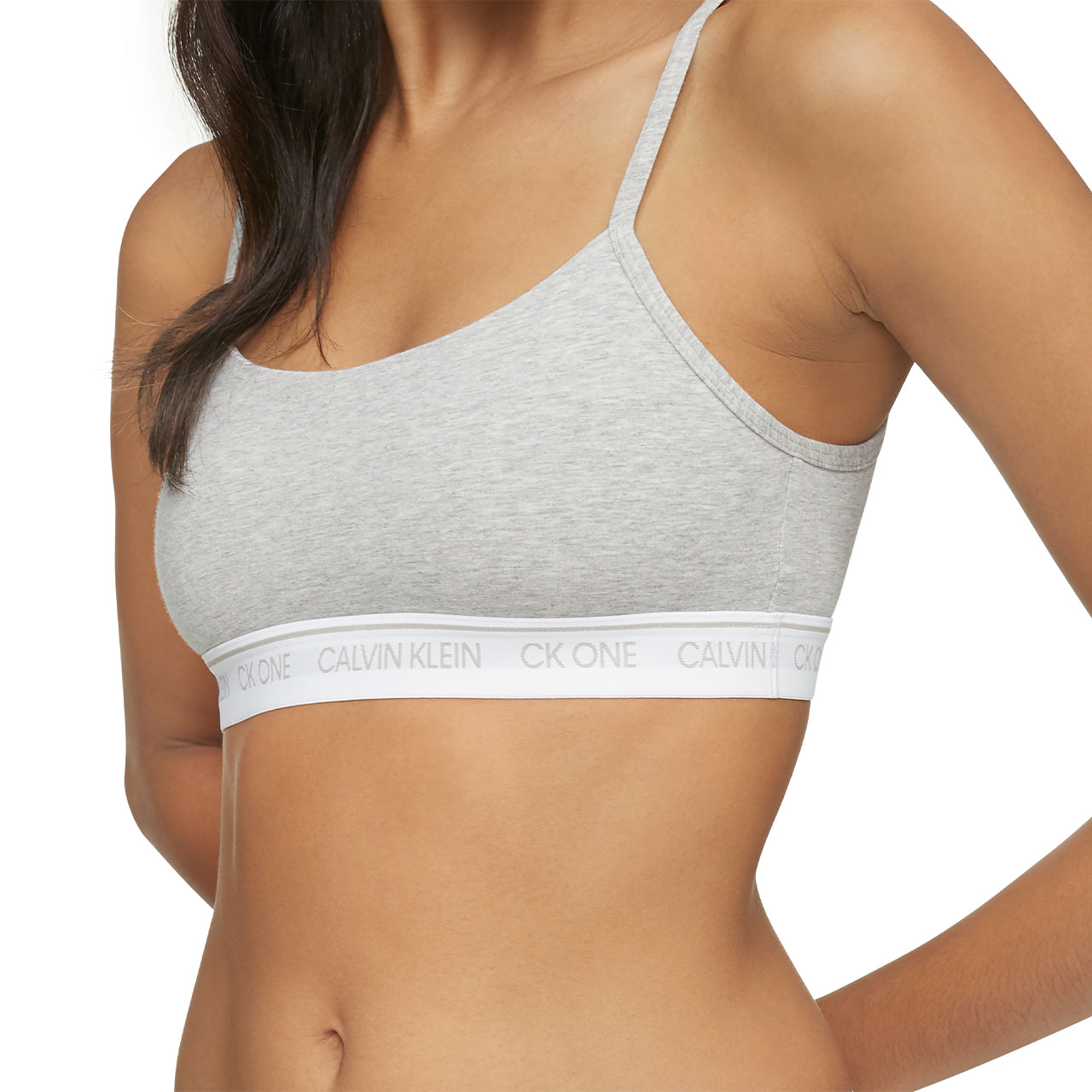  Calvin Klein CK One Unlined Bralette - Black - Bonton