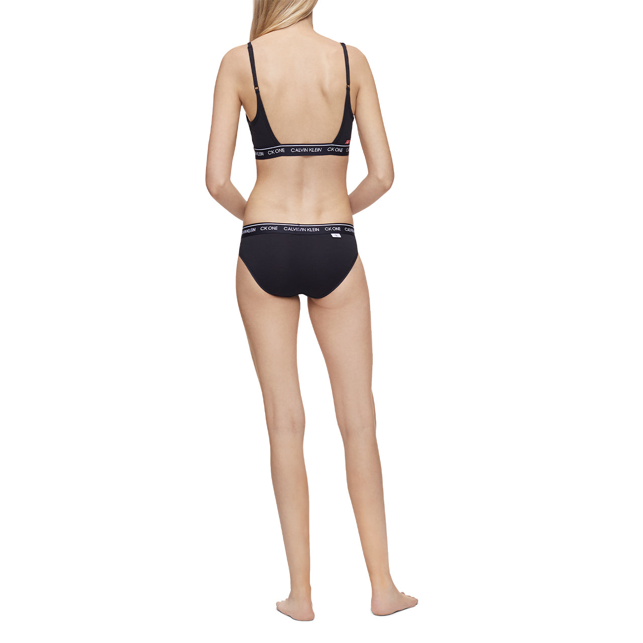  Calvin Klein One Cotton Bikini with Elastic Waistband - Black - Bonton