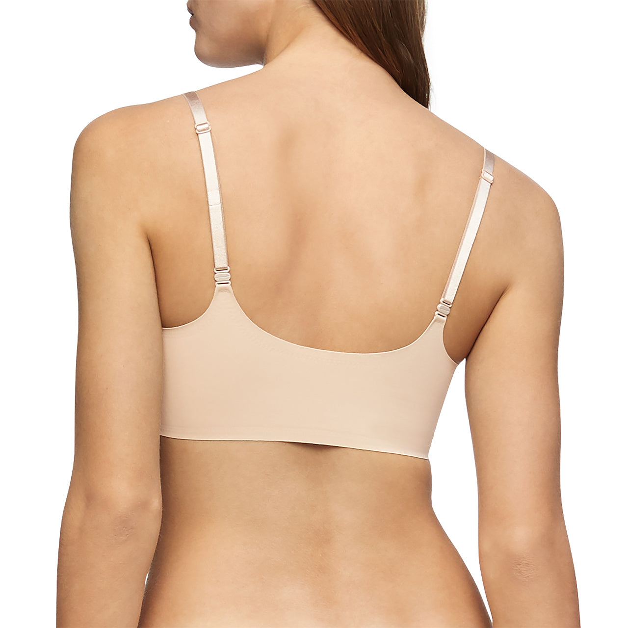  Calvin Klein Triangle Lightly Lined Bralette - Black - Bonton