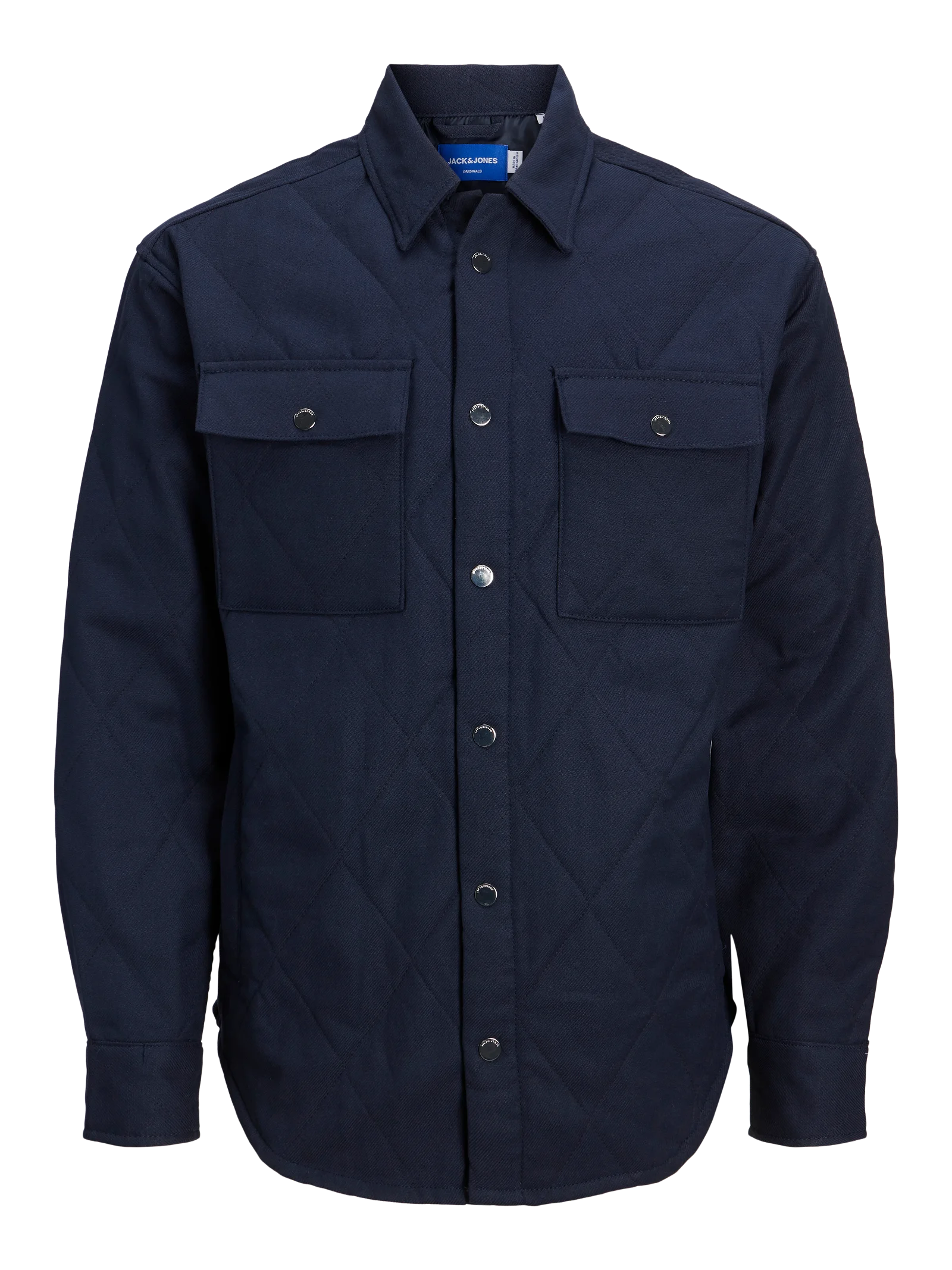  Jack & Jones Jornolan  Quilt Harlow Overshirt Ls - Seal Brown - Bonton