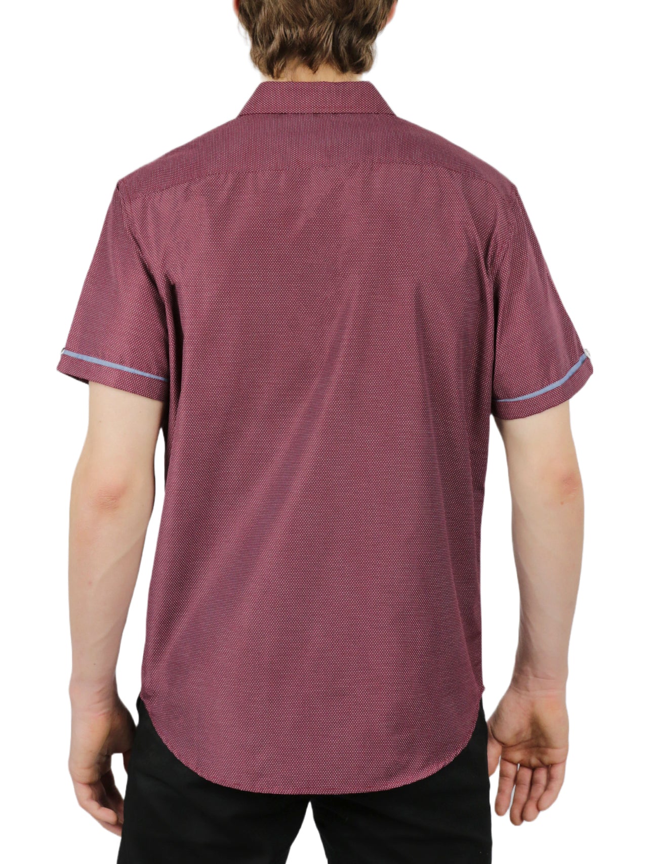  Ditsy Print Short Sleeve Shirt - Black - Bonton