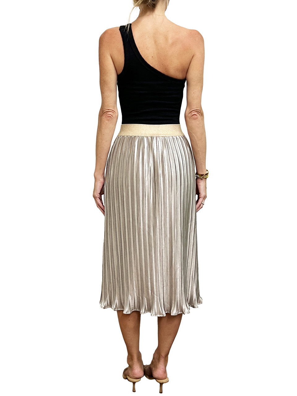  Yina Skirt - Silver Metallic - Bonton